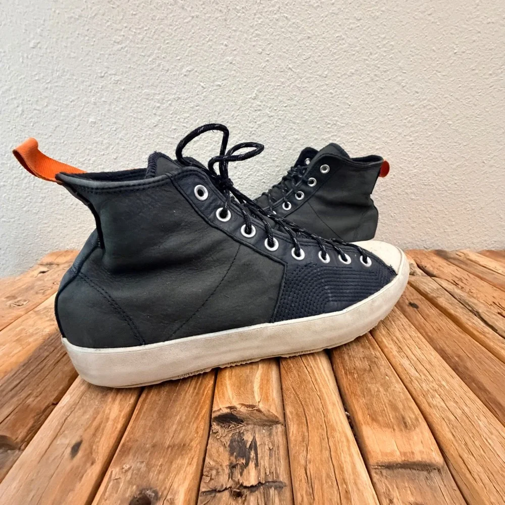 Converse All Star Terrain High Top 10.5 Black Leather Waterproof 171439C Boots - Picture 2 of 5